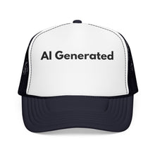 Load image into Gallery viewer, AI Generated, Trucker Hat, Custom Tech Humor Mesh Cap, Developer Graphic Gear