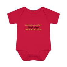Load image into Gallery viewer, Hungry Sleepy Cold Infant Baby Rib Bodysuit