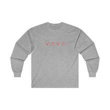 Load image into Gallery viewer, XO Hugs and Kisses Ultra Cotton Long Sleeve Tee