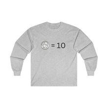 Load image into Gallery viewer, Dimes are Ten Ultra Cotton Long Sleeve Tee