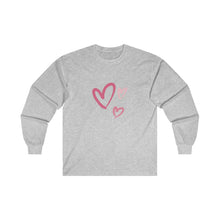 Load image into Gallery viewer, Pink Hearts Ultra Cotton Long Sleeve Tee