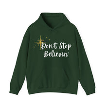 Load image into Gallery viewer, Don't Stop Believing Hoodie | Holiday Hoodie Gift | Christmas Sweatshirt | Cozy Winter Hoodie |