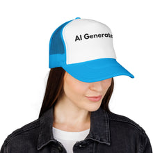 Load image into Gallery viewer, AI Generated, Trucker Hat, Custom Tech Humor Mesh Cap, Developer Graphic Gear