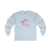 Load image into Gallery viewer, Pink Hearts Ultra Cotton Long Sleeve Tee