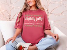 Load image into Gallery viewer, Oversharing Relatives Funny Christmas Shirt, Holiday Forecast Comfort Colors Tee, Family Christmas Gift, Christmas Party Tee