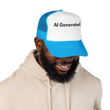 Load image into Gallery viewer, AI Generated, Trucker Hat, Custom Tech Humor Mesh Cap, Developer Graphic Gear