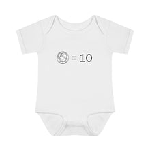 Load image into Gallery viewer, Dimes = 10 Infant Baby Rib Bodysuit
