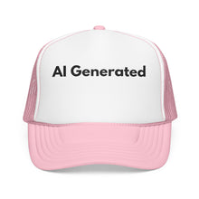 Load image into Gallery viewer, AI Generated, Trucker Hat, Custom Tech Humor Mesh Cap, Developer Graphic Gear