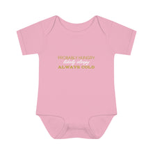 Load image into Gallery viewer, Hungry Sleepy Cold Infant Baby Rib Bodysuit
