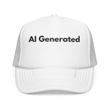 Load image into Gallery viewer, AI Generated, Trucker Hat, Custom Tech Humor Mesh Cap, Developer Graphic Gear

