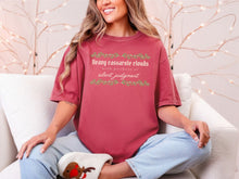 Load image into Gallery viewer, Casserole Clouds Silent Judgment Funny Christmas Shirt, Holiday Forecast Comfort Colors Tee, Family Dinner Xmas Gift, Christmas Party Tee
