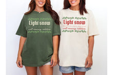 Load image into Gallery viewer, Subtle Digs From Relatives Funny Christmas Shirt, Holiday Forecast Comfort Colors Tee, Family Christmas Gift, Christmas Party Tee
