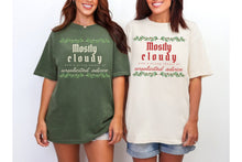 Load image into Gallery viewer, Strong Chance of Unsolicited Advice Funny Christmas Shirt, Holiday Forecast Comfort Colors Tee, Family Christmas Gift, Christmas Party Tee
