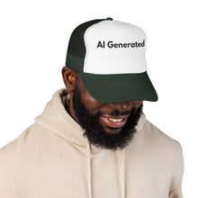 Load image into Gallery viewer, AI Generated, Trucker Hat, Custom Tech Humor Mesh Cap, Developer Graphic Gear
