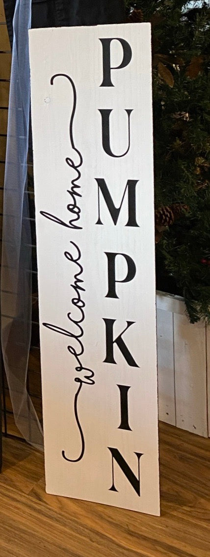 Pumpkin Porch Sign 4ft