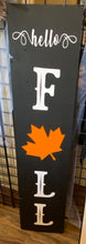 Load image into Gallery viewer, Fall door sign - double sided - Hello Fall - Welcome My Pretties
